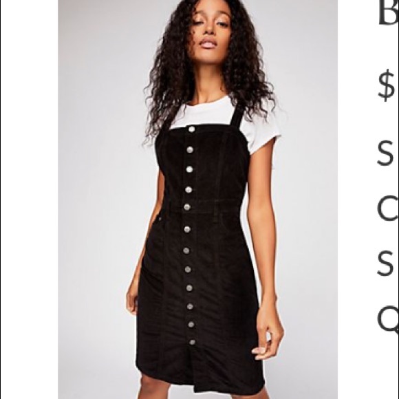 button front jumper dress